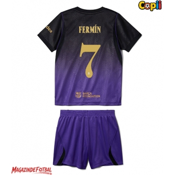 Barcelona Fermin Lopez #7 Echipament de Fotbal Replică 2026-27 Copii Deplasare (+ Șorturi)